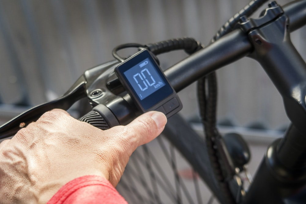 Digital display on an electric bike
